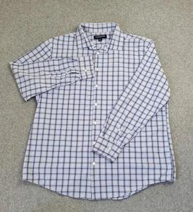 Mizzen Main Hemd Herren XL blau weiß kariert Leeward Classic Stretch Performance - Bild 1 von 12