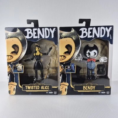 Lote de 2 figuras Bendy & the Ink Machine Twisted Alice Figura Juguete Jakks Pacific Foto 1 de 4