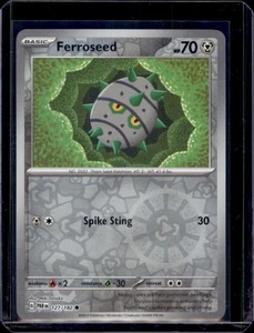 Ferroseed SV04: Paradox Rift Pokémon 127/182 Reverse Holo NM+ - Picture 1 of 2