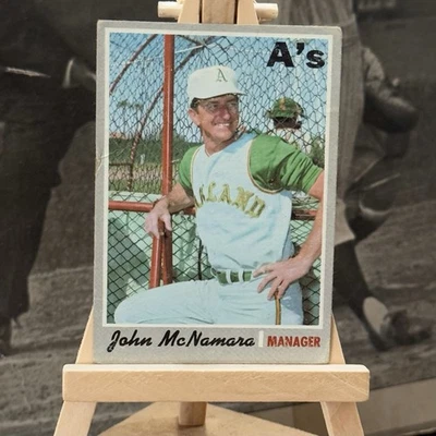 1970 Topps - John McNamara #706 - Oakland A’s - Ungraded - Rookie RC - Manager - Image 1 of 2
