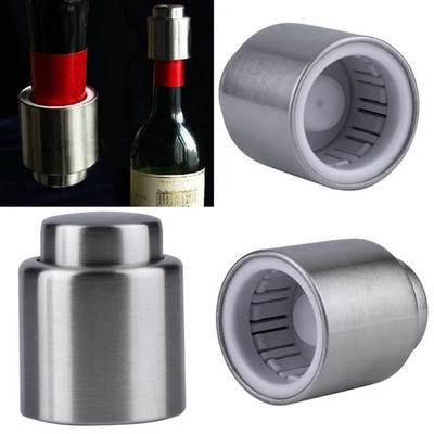 Stop vino per bombole di aspirapolvere in acciaio inossidabile - Immagine 1 di 4