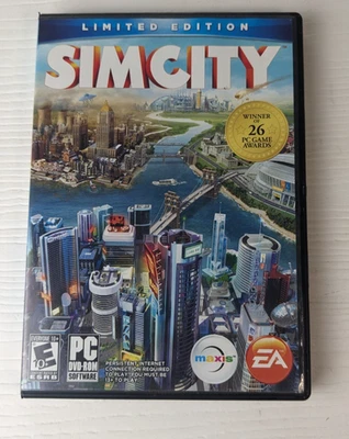 Sim City 2013 PC DVD-ROM Limited Edition Complete Box w/ Instruction Manual - Image 1 of 4