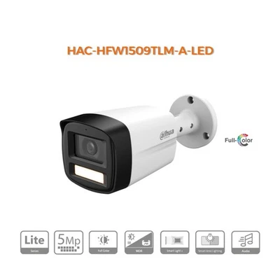 Dahua telecamera Full Color 5MP - CVI-HAC-HFW1509TLM-A LED (2.8mm) S - Immagine 1 di 2
