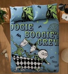 Neu Disney NIGHTMARE BEFORE CHRISTMAS Oogie Boogie Crew DOPPEL Bettwäscheset - Bild 1 von 3
