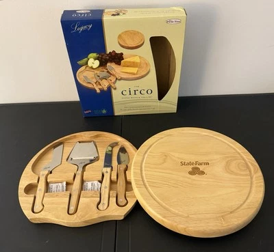 State Farm Legacy Circo Cheese Cutting Board Knife Set  New In Retail Packaging  - Image 1 of 4