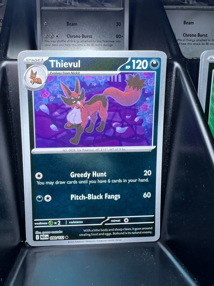 Thievul 090/132 Me01: Mega Evolution Reverse Holo - Image 1 of 1