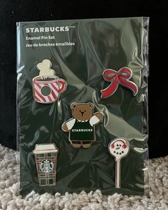 Neu mit Etikett Starbucks 2025 Limited Edition Emaille Weihnachten Pin Set - Bild 1 von 2