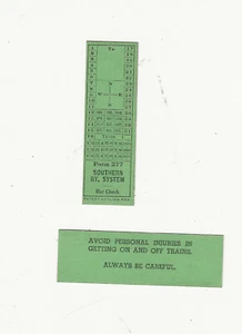 Over 150 VTG Southern Railroad Hat Check Tickets Railway Train RR Form 277 - Picture 1 of 5