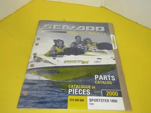 2000 NEW sealed Sea-doo Jet boat Sportster 1800 parts catalog #219300890 - Picture 1 of 1