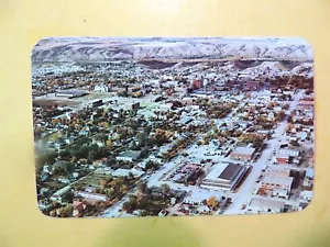 Lethbridge Alberta Canada vintage postcard aerial view 1955 - Picture 1 of 2