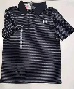 NEW Under Armour UA STRIPE Performance Polo Shirt Boys Youth X-SMALL 1362485 - Picture 1 of 2