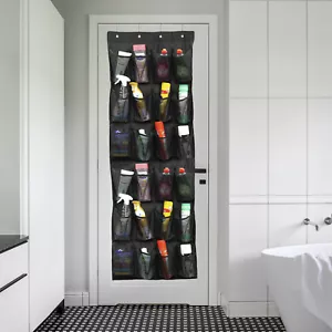 24 Pockets Over Door Hanging Shoe Rack Storage Hanger Holder Organiser Tidy UK - Picture 1 of 13