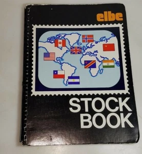Vintage gemischte US Briefmarken & Auslandsmarken gebraucht &unbenutzt Elbe Einsteckbuch - Bild 1 von 11