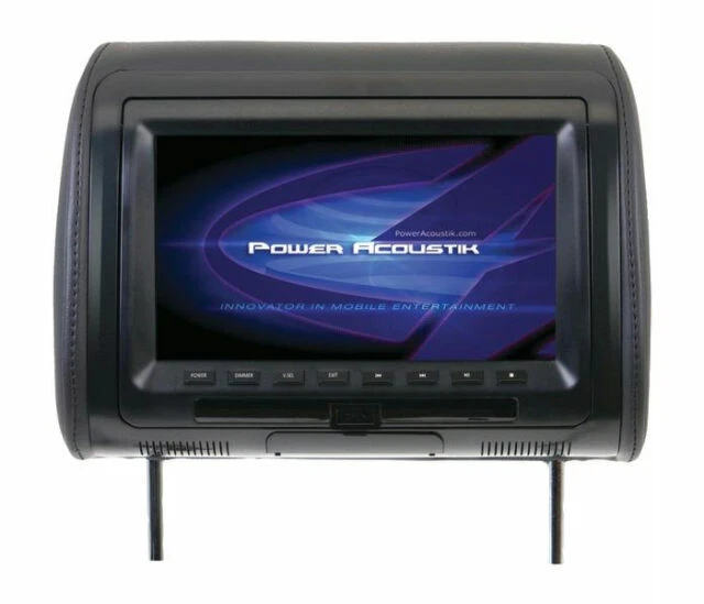 Power Acoustik - HDVD-91CC - 9" Universal DVD Headrest w/USB/Aux, 3 Color Change - Image 1 of 1