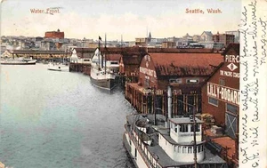 Steamer Waterfront Seattle Washington 1905 postcard - Picture 1 of 2