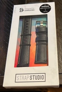 Samsung Strap Studio Urban 22mm M/L Leather Watch Band for Samsung Galaxy Watch - Picture 1 of 3