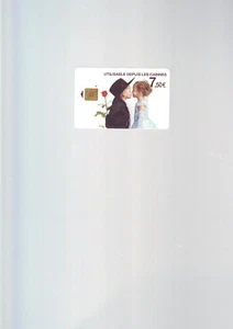 Telecarte carte telephonique dechargée - couple enfants - Picture 1 of 1