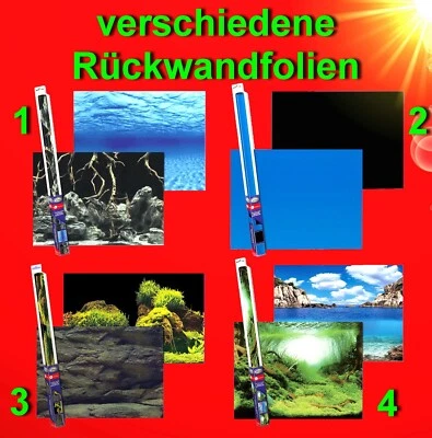 Aquarium Deko verschied. 2-seitige🍀! RÜCKWANDFOLIE !🍀 Hintergrund Fotorückwand - Bild 1 von 4