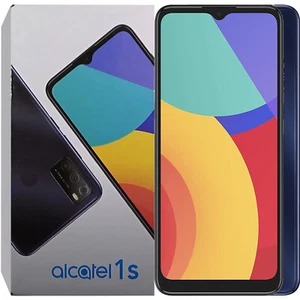 BINB Alcatel 1S (2021) DUAL SIM 32GB ROM Blue Factory Unlocked 4G/LTE GSM New - Picture 1 of 4
