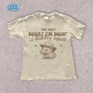 Vintage Opossum Graphic T-Shirt Funny Retro Y2K Tee Gift for Animal Lovers - Picture 1 of 10