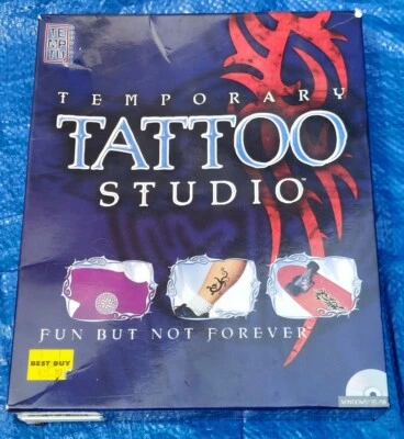 Temptu Body Art Temporary Tattoo Studio Windows 95/98 Computer Disc Macmillan... - Image 1 of 4
