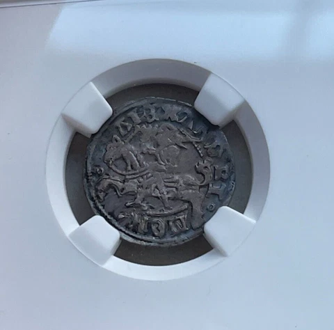 ND (1501-1506) Lithuania 1/2 Grosz - Alexander - NGC AU55  bg Cover