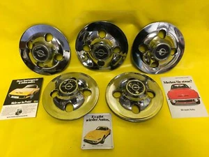 ORIGINAL OPEL juego tapacubos GT 1,9 A/L tapacubos cromo tapacubos USADOS - Imagen 1 de 6
