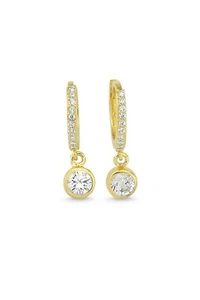 Ohrringe Damen Gold Earrings Ermusgold Solitär Ohrringe TTGKPA04-14K Gold - Bild 1 von 4