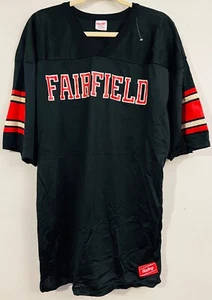 Camiseta de fútbol vintage Rawlings Fairfield sin número XL negra proyectada en EE. UU. - Imagen 1 de 7