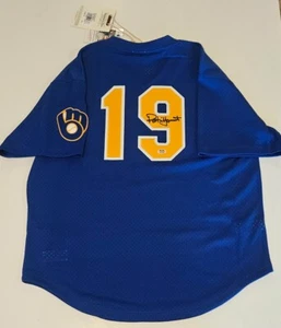 Robin Yount Signed Auto Milwaukee Brewers & Mitchell Ness Authentic Jersey PSA - Picture 1 of 5
