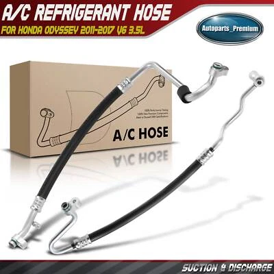 Conjunto de manguera de línea de succión y descarga de aire acondicionado para Honda Odyssey 2011-2017 V6 3,5 L Foto 1 de 4