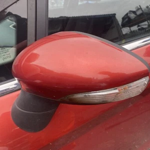 FORD FIESTA MK7 PASSENGER SIDE ELECTRIC WING MIRROR IN RED LH 4202-012 - Picture 1 of 4