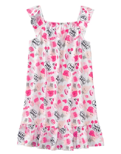 Camisón tejido Gymboree Sweet Treats "Stay Cool" niña talla 4 ropa de dormir vestido NUEVO Foto 1 de 1