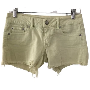 American Eagle Outfitters Shorts Womens Size 0 Yellow Stretch - Picture 1 of 6