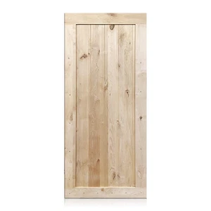 Marco Design - Rustic Unfinished Knotty Alder Barn Door 36"x80" (Free Shipping) - Picture 1 of 5