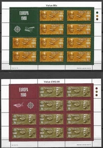 Malta 1980 Yvert 603/04 Mini Hoja Europa CEPT Estampillada sin montar o nunca montada en muy buen estado - Imagen 1 de 1