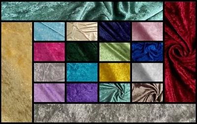 100% Panne Velvet Velour Fabric by The Yard - Image 1 of 4