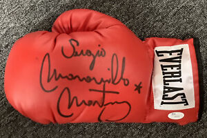 Sergio Martinez Signed Boxing Glove Everlast Autograph Welterweight Champ JSA