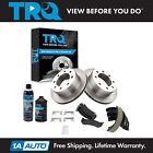 Trq Rear Metallic Disc Brake Pad & Rotor With Parking Shoes W/Chemicals For Gm