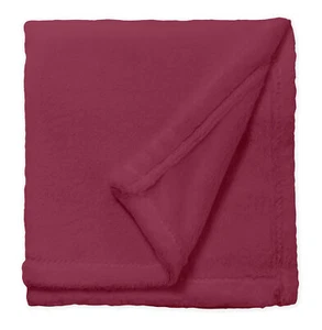 Kuscheldecke Flauschig 220x240 cm bordeaux kuschelig warm Tagesdecke Fleecedecke - Bild 1 von 6