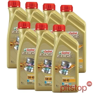 7L = 7x 1L CASTROL EDGE 5W-40 MOTORÖL ÖL VW MERCEDES FORD FIAT RENAULT SKODA - Bild 1 von 1