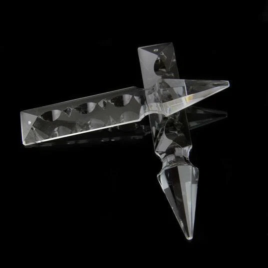 Lámpara colgante con cabeza de cohete de cristal de 76 mm 20 piezas prismas atrapadores de sol Foto 1 de 4