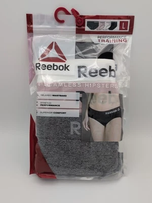 Reebok Women's L Performance Training Underwear - Seamless Hipsters 4 Pair - NEW - Image 1 of 2