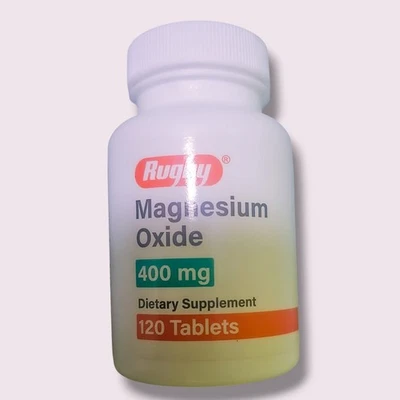 橄榄球氧化镁400毫克120片-过期日期-6-2027 — 第 1/2 张图片