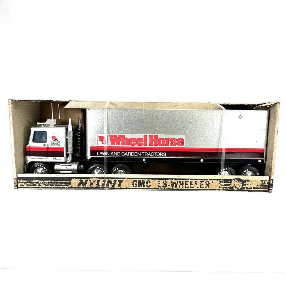 1980s Nylint Wheel Horse Lawn & Garden Semi Tractor Trailer 18 Wheeler In Box - Image 1 of 4