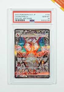 Pokemon PSA 10 Charizard Ex #134 sv3 Ruler Of The Black Flame SAR 2023 Japanese - Bild 1 von 3