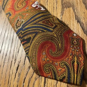 Vintage EUC Polo Ralph Lauren 100% Wool Paisley Tie USA Hand Made Necktie - Picture 1 of 9