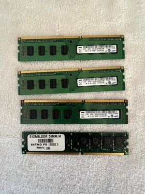 Lote de 3 Samsung M378B567 3FHO-CH9 2GB DDR3 PC3-10608 DIMM Memoria RAM de Escritorio! Foto 1 de 3