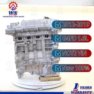 Long block Engine Assembly For Hyundai Kia Rio Soul G4FD 1.6T 1591CC GAS 12-19 - Picture 1 of 9