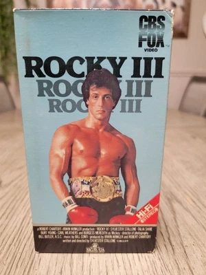 Rocky III VHS Tape 1984 CBS Fox Video Sylvester Stallone *BUY 2 GET 1 FREE* - Image 1 of 2